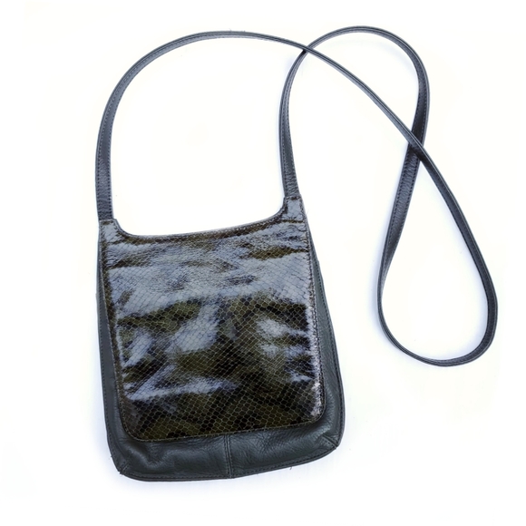 Fossil Handbags - Fossil Green Snakeskin Python Crossbody Bag